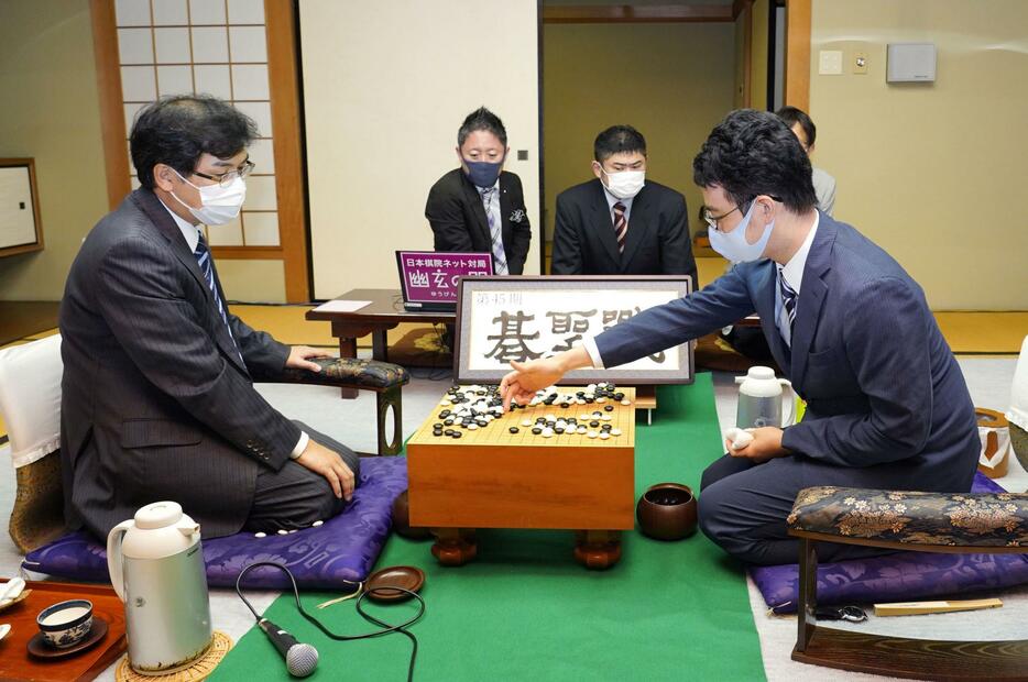 第45期碁聖戦第2局 一力が2連勝