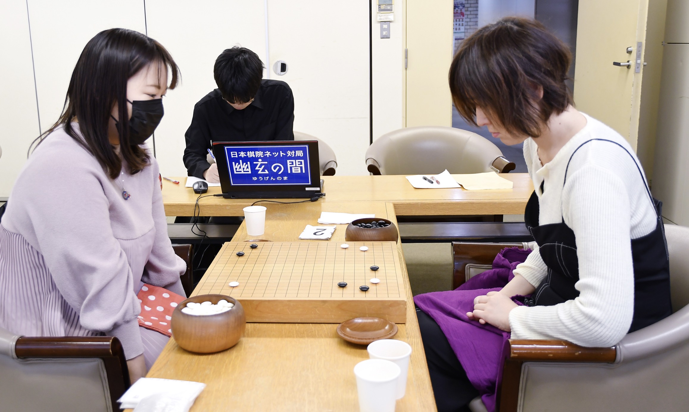 【第44期女流本因坊戦予選】(黒)矢代久美子六段 対 奥田あや四段(白)