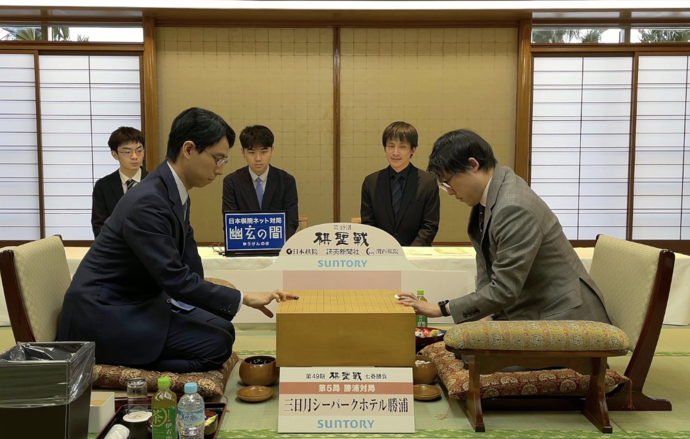 第49期棋聖戦七番勝負第5局 対局室検分と前夜祭