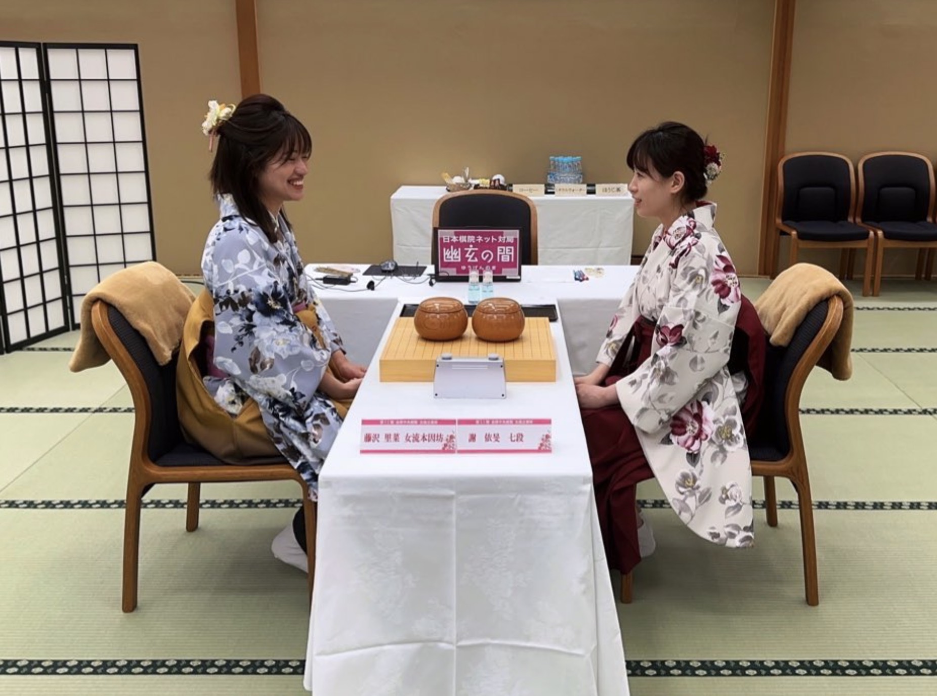 第12期会津中央病院・女流立葵杯、前夜祭 勝負の舞台・会津へ