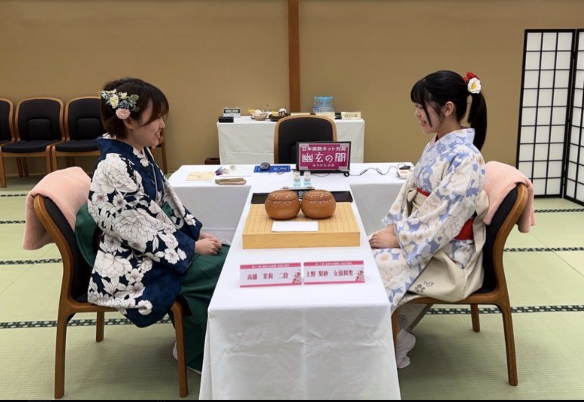 第12期会津中央病院・女流立葵杯、前夜祭 勝負の舞台・会津へ