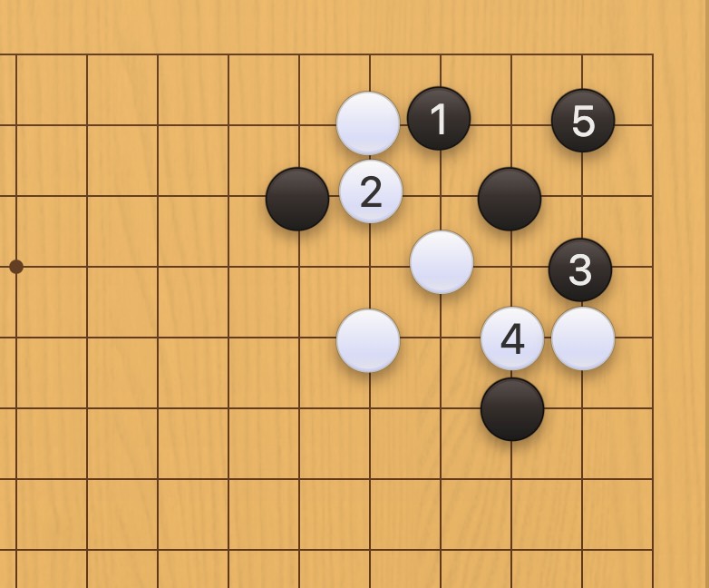 囲碁学習 両にらみの手筋①