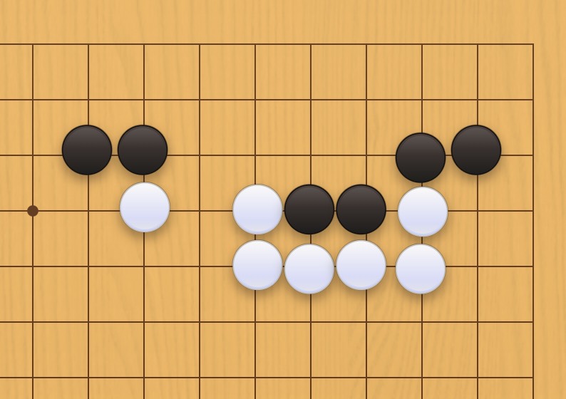 囲碁学習 連絡する手筋①