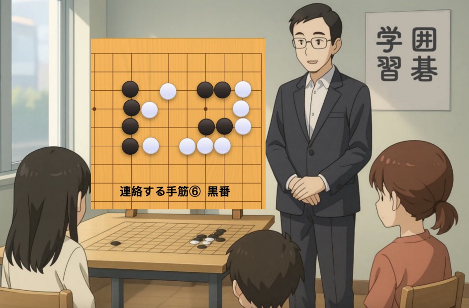 連絡する手筋⑥