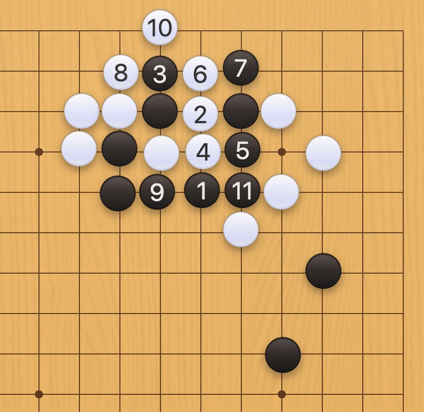 囲碁学習 形を整える手筋①