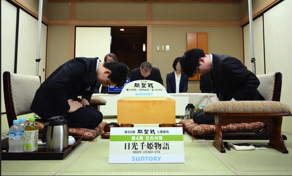 一力遼棋聖が89手目を封じ、1日目終了、1日目終了 1日目の流れ