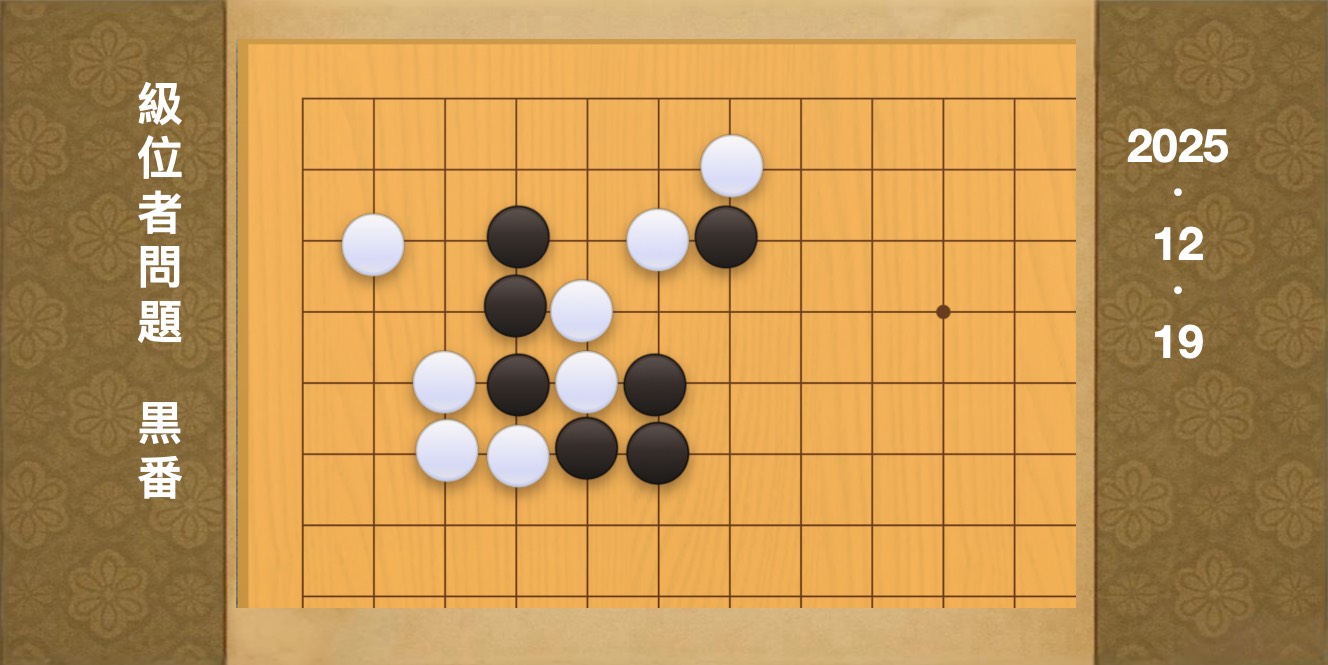 練習問題[20251219] | 囲碁棋譜.COM | 囲碁棋譜.COM は日本の伝統文化