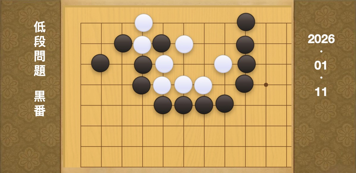 囲碁学習 練習問題[20260111]