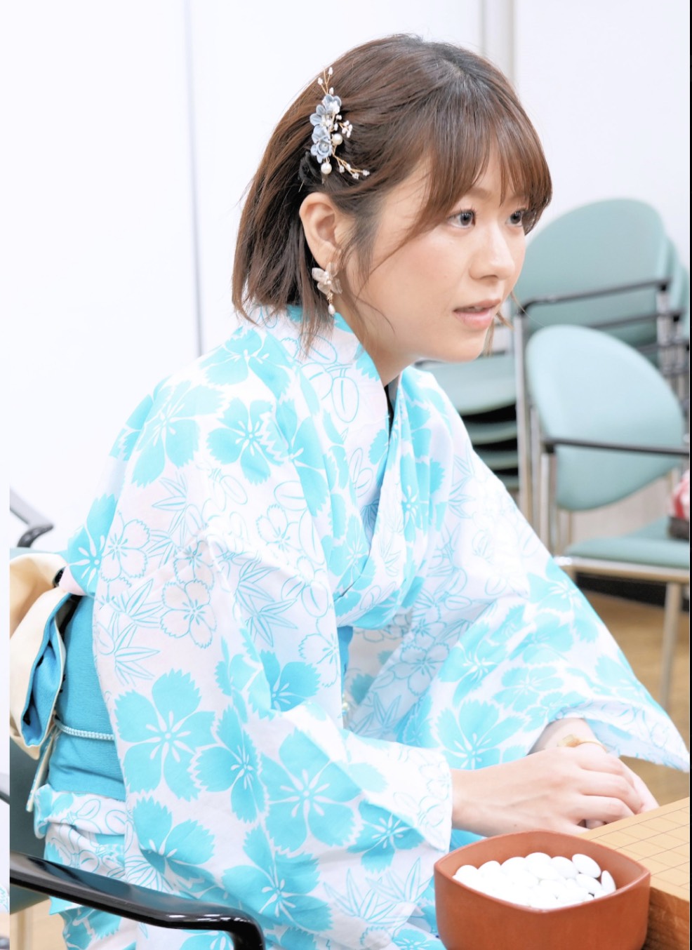 才色兼備の女流棋士ーー辻華 @浴衣囲碁まつり2025