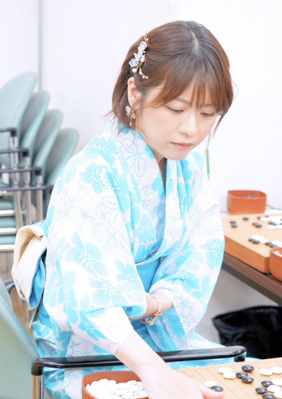 才色兼備の女流棋士ーー辻華 @浴衣囲碁まつり2025