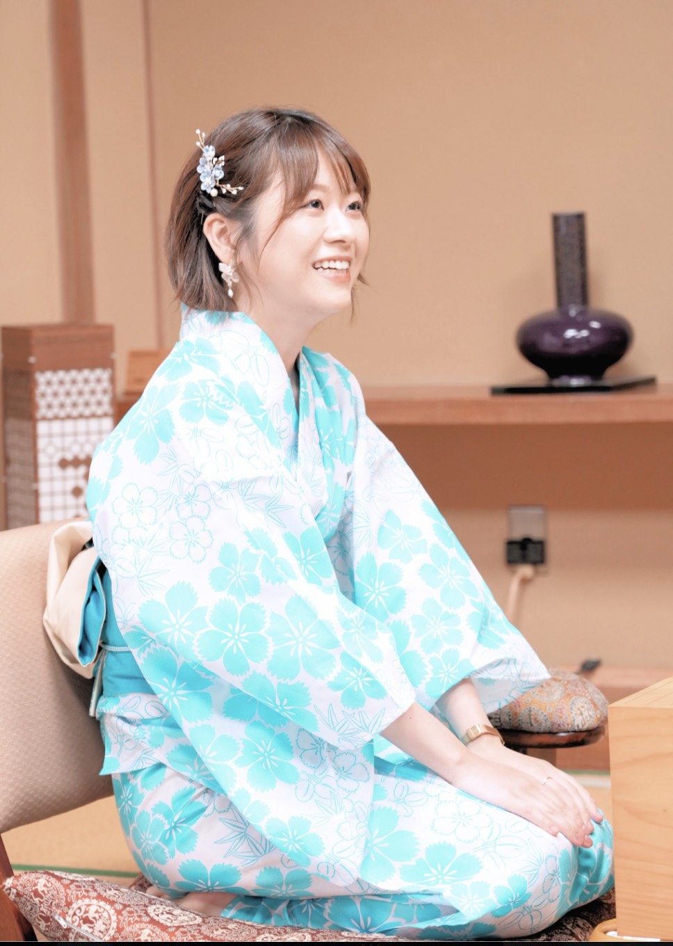 才色兼備の女流棋士ーー辻華 @浴衣囲碁まつり2025